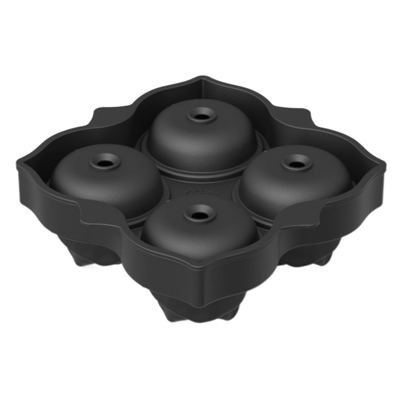 Molde de silicona hielo hockey Rosa bandeja de hielo 4 rejilla bandeja de hielo de silicona cóctel molde de hielo Rosa molde de cubo de hielo