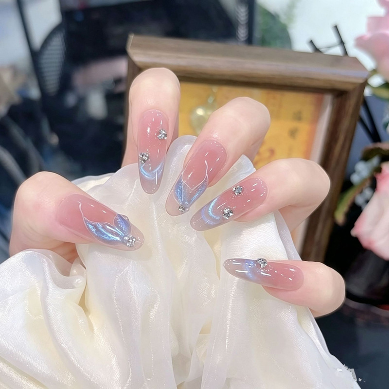 【Poseidon】Handmade Wearable Nails, High-Grade, Brightening, Medium-Long and Short Styles, Cat-Eye Mermaid Sparkling Wearable Nail Tips 【Poseidon】Handmade Wearable Nails, High-Grade, Brightening, Medium-Long and Short Styles, Cat-Eye Mermaid Sparkling Wearable Nail Tips