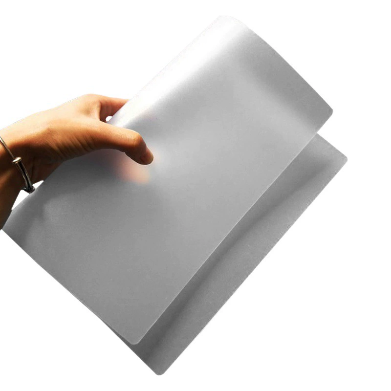 Полупрозрачный полипропиленовый матовый лист полипропилен Белый спиральный Материал подкладка для багажа матовая полупрозрачная пленка печать