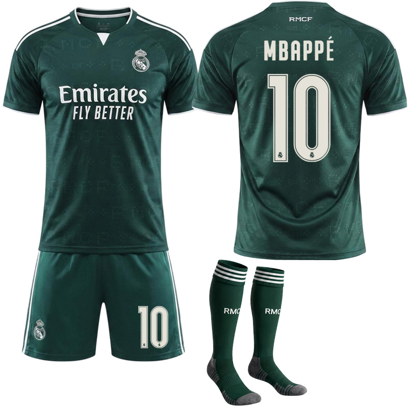 2026-27 Vinicius 5 Bellingham 10 Mbappé jersey new Real Madrid away club football uniform