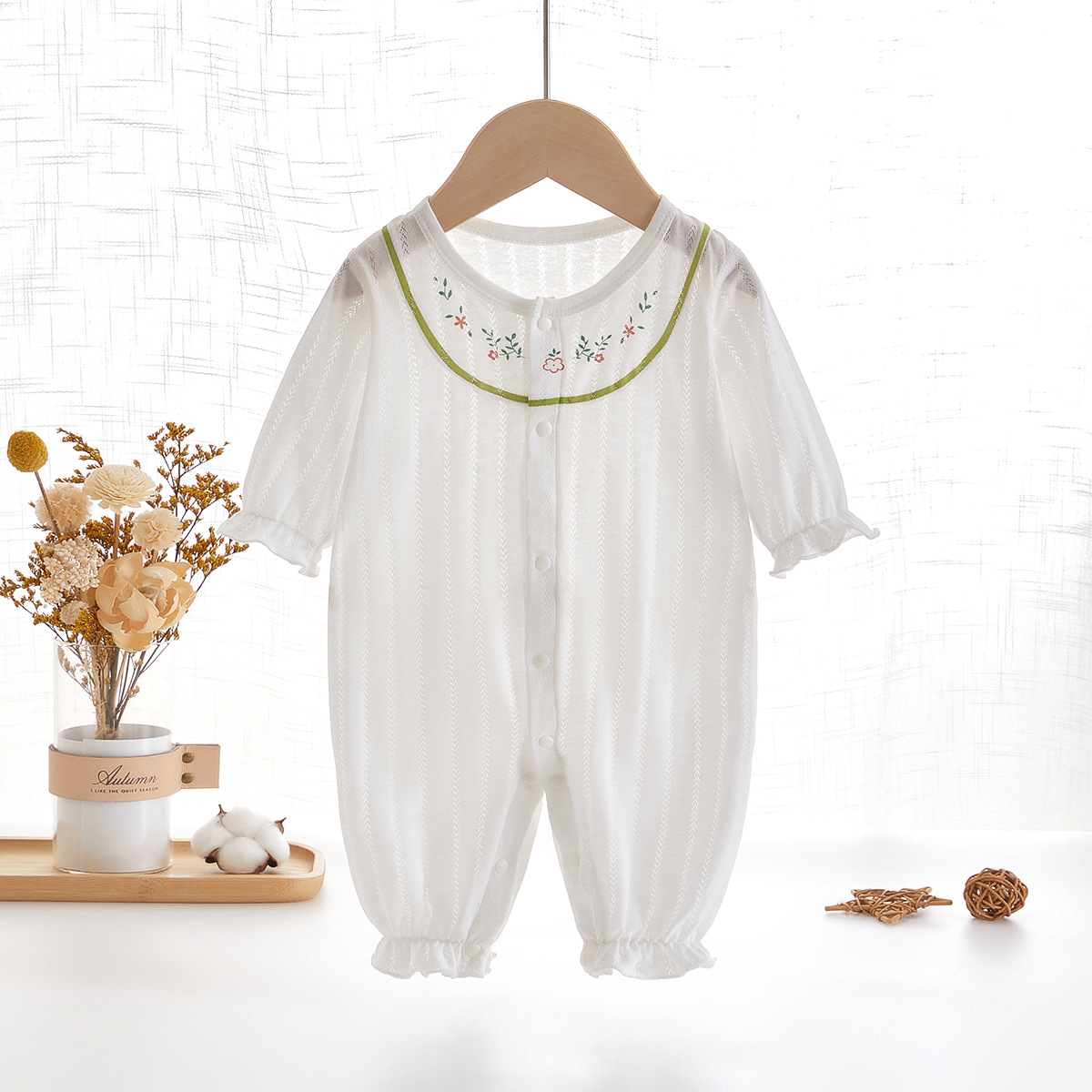 1459 white boneless jacquard air conditioning suit