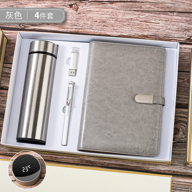 Set de regalo empresarial con logotipo personalizado, regalo para eventos de inauguración, set de recuerdo para reuniones de empresa, regalo práctico para clientes