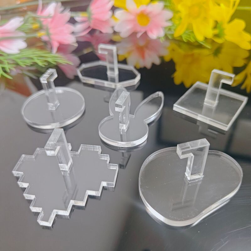 Japanese-Style New Nail Art Holder Transparent Acrylic Nail Holder Cute Bunny Nail Art Nail Holder Heart Nail Art Holder