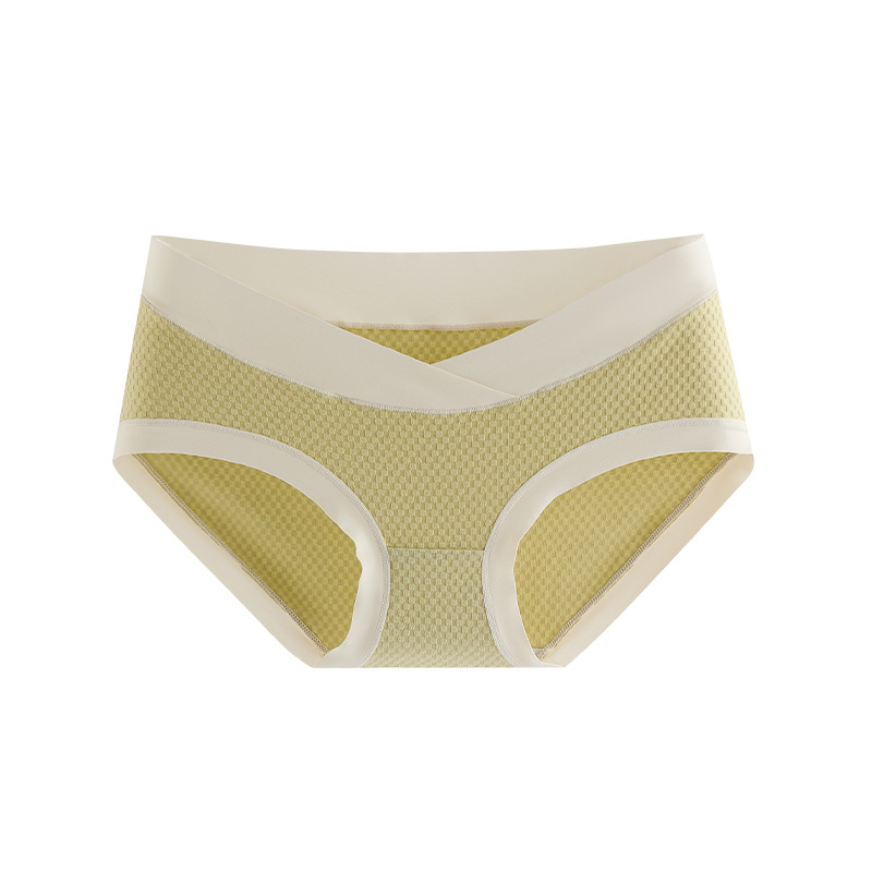 Ropa interior de las mujeres embarazadas algodón antibacteriano inferior entrepierna delgada cintura baja vientre soporte ropa interior sin costuras para el embarazo temprano, medio y tardío