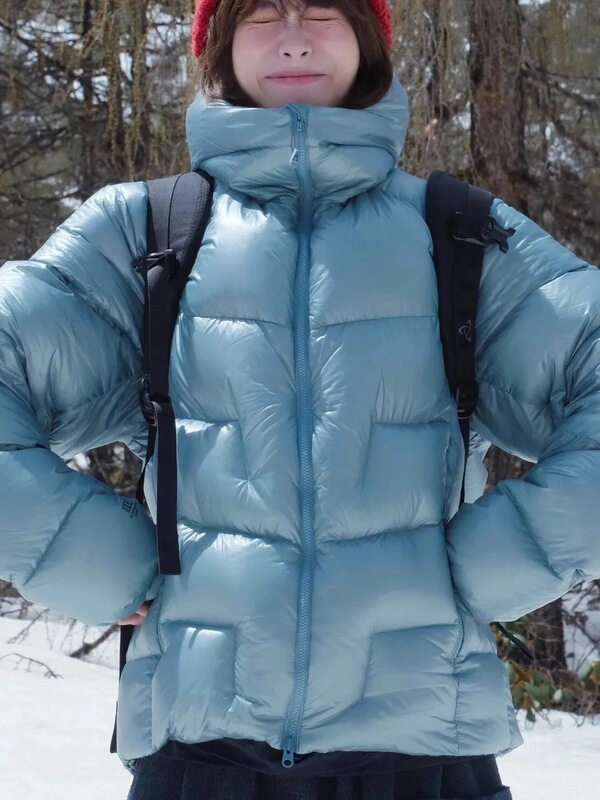 男女同款白鸭绒超轻雪山羽绒服面包款加厚户外运动外套2025款潮品|undefined