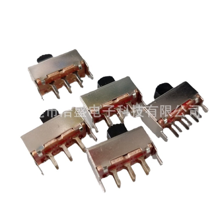 厂家生产拨动开关SS22F07G5 立式二档六针两个固定脚17*宽7.5