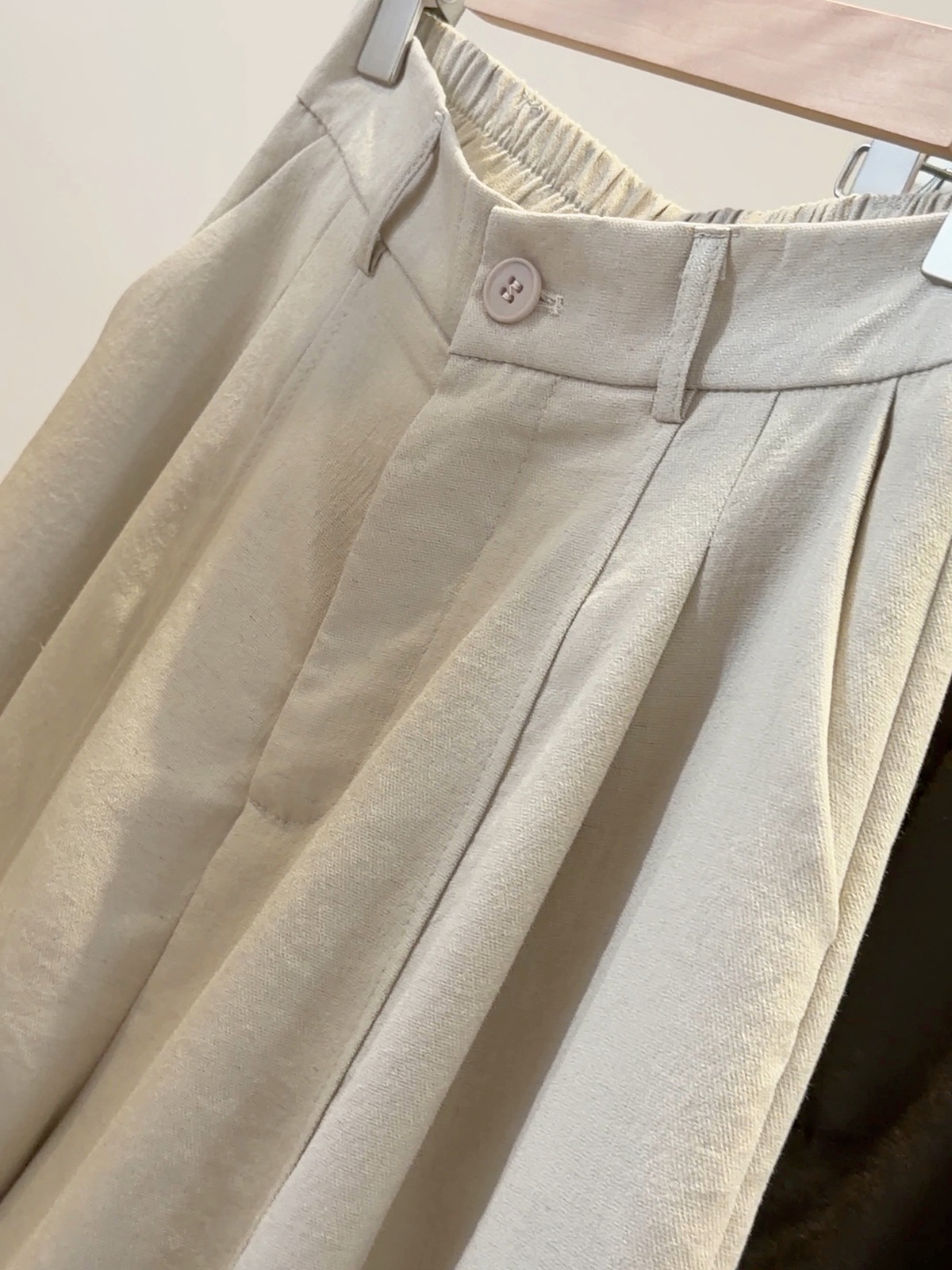 White Cotton Linen Wide Leg Pants Straight Leg Elegant Versatile Loose Slimming Simple Casual Cropped Summer Style_ecoleips.com
