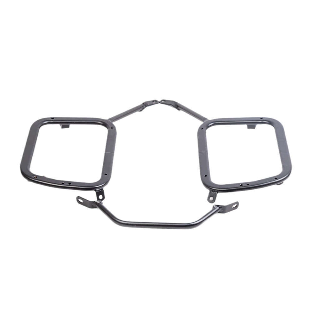 Aplicable a Qianjiang Snap500 edición de carretera marco lateral caja lateral de motocicleta soporte de acero al carbono caja lateral marco lateral de desmontación rápida no destructiva