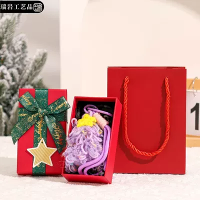 Car hanging tree small gifts - purple-sweet-potato-starry-tree-ornament-christmas-gift-box-christmas-gift-bag