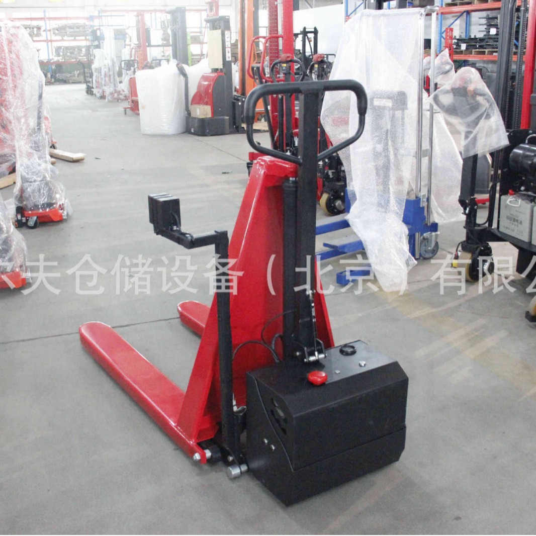 红外感应自动升降 电动高提升搬运车 免弯腰堆高车 叉车