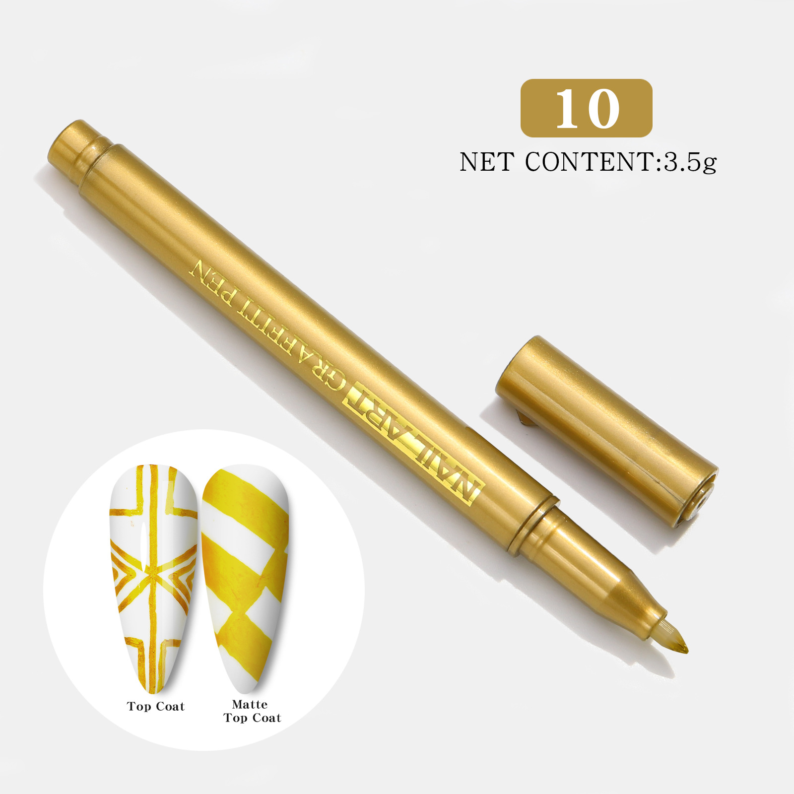 Transfronterizo nueva pintura de uñas pluma smudging pluma de uñas pluma de un paso pegamento tres en uno al por mayor