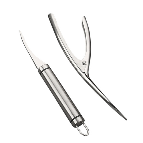 Stainless steel shrimp line knife, shrimp peeler, household kitchen tools for cutting fish intestines and fish maw cleaning, shrimp line picking knife tool