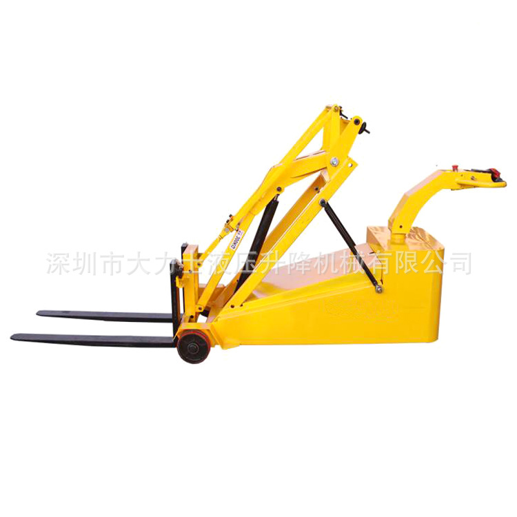 无支腿电动曲臂装卸车配重式电动叉车液压堆高车小型物流搬运车