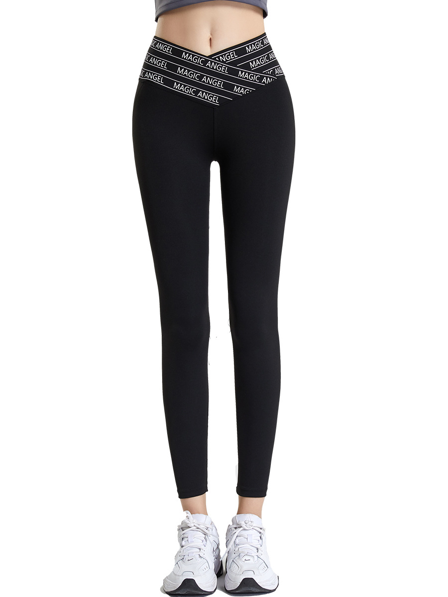 Pantalones de Yoga con Estampado Cruzado, Primavera/Verano 2026, para Mujer, Cintura Alta, Levanta Glúteos, Moldeadores, Ajustados, Deportivos image 7