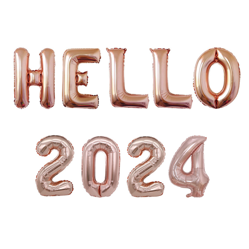 1 Set Quantity Party, Festival Occasion Aluminum Film Material Christmas Basic Simple Style Letter Number Aluminum Film Party Festival Balloons