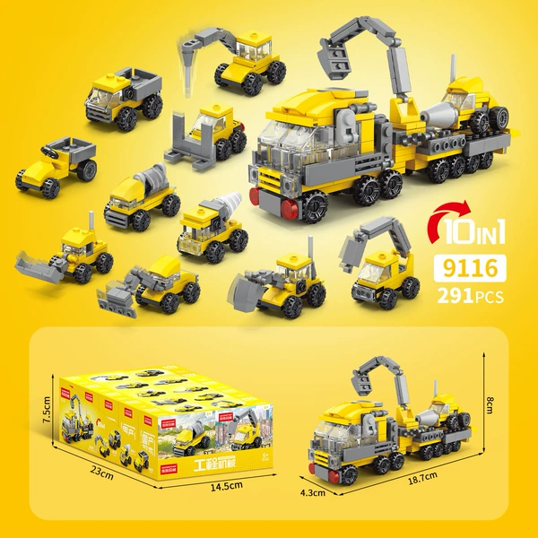 9116 Construction Machinery 【Taking 10 rounds and 1 set】