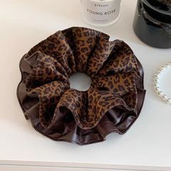 韩系豹纹大肠发圈女高级感大号头绳可爱发绳高弹力橡皮筋皮套头饰