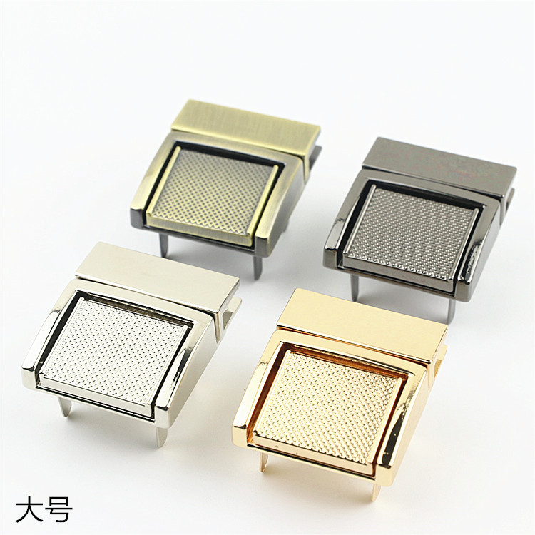 Luggage hardware accessories mortise lock/hardware lock buckle duck tongue lock golden metal screw lock switch lock buckle