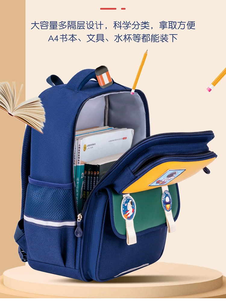 Nueva mochila escolar infantil para estudiantes de primaria 1 - 3 - 6 grados Shaodong mochila escolar para niños y niñas mochila de hombro image 2
