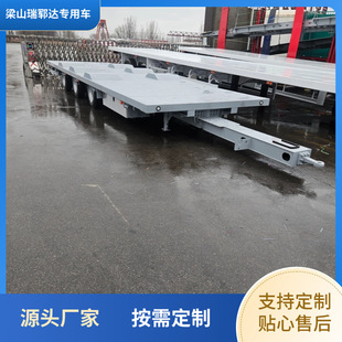 Flatbed Semi-Trailer, Cargo Transport Semi-Trailer, Export Type Two-Section Flatbed, Flatbed Semi-Trailer Manufacturer