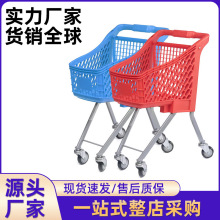 儿童商场超市母婴店塑料购物车网红店装饰零食店男女孩手推车