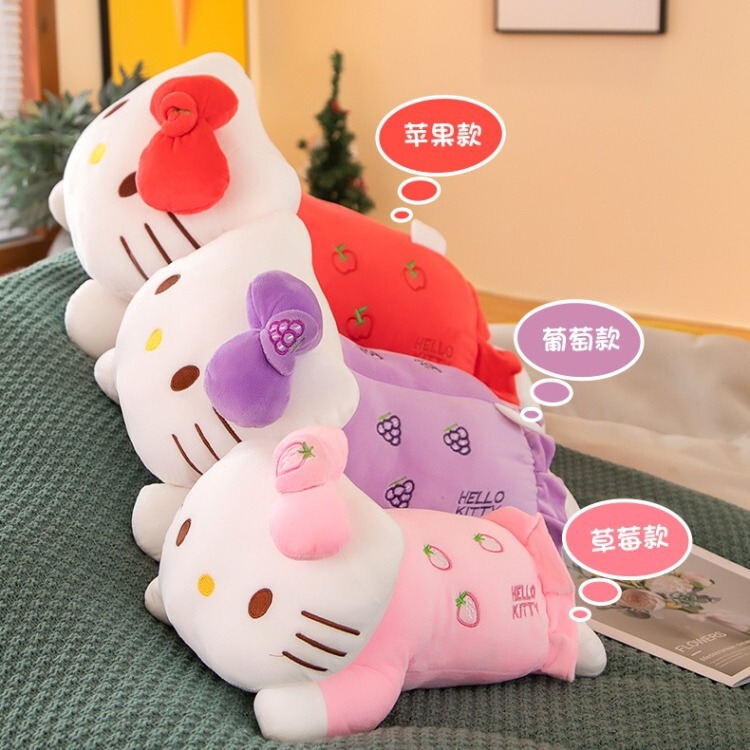 New KT Cat Plush Toy, Cute Kitten Fruit Shape, Birthday Gift for Girls, Kidsren's Play Companion New KT Cat Plush Toy, Cute Kitten Fruit Shape, Birthday Gift for Girls, Kidsren's Play Companion