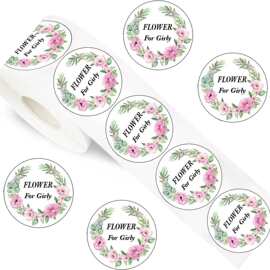 100贴/卷礼品装饰贴  少女之花 FLOWER FOR GIRLY STICKER 封口贴