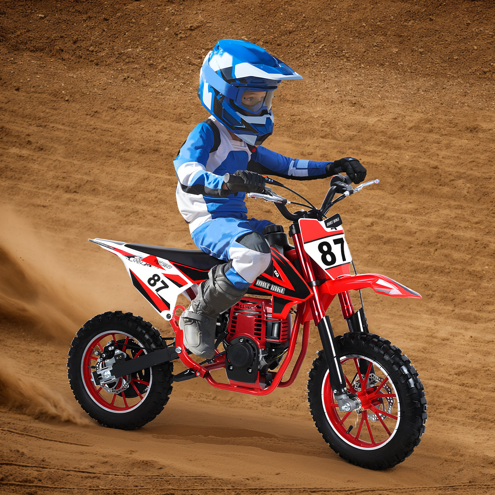 49Cc Off-Road Motorcycle Four-Stroke Small Beach Mountain Sports Car Children's Motor European and American Cross-Border Hot Bouquet