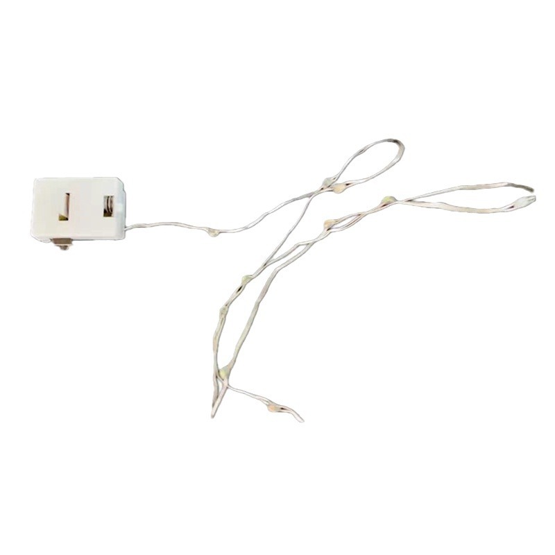 1m 10 lámparas de color cálido LED cadena de lámparas de cobre cable de lámparas de tres grados flash pastel de flores accesorios de lámparas decorativas de caja de regalo cadena de lámparas