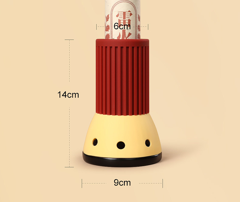 Bian Stone Moxa Fire Tube 4cm Head Therapy Tool with Extinguishing Cap for Du Meridian Back Massage details