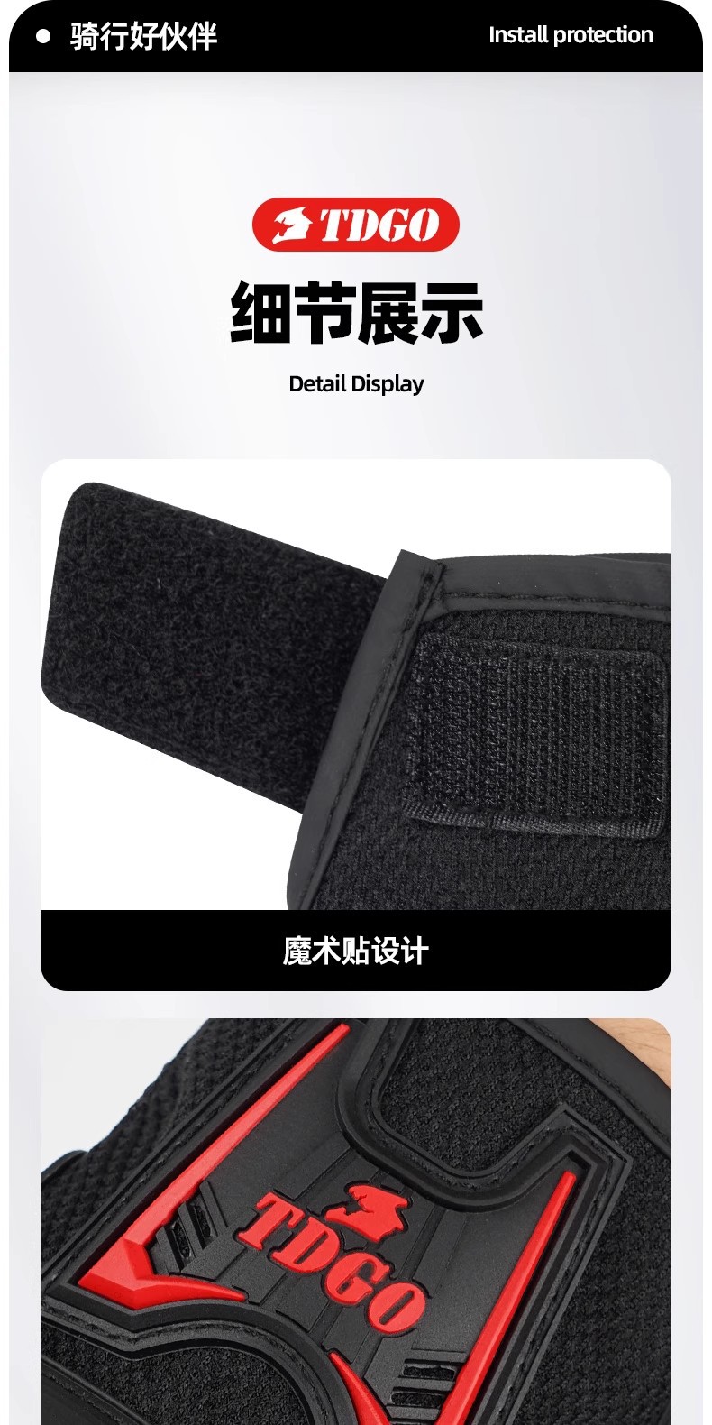 Motorcycle Gloves, Motorcycle Anti-Slip Full-Finger Gloves, Racing Off-Road Riding Touch-Screen Windproof and Fall-Resistant Gloves