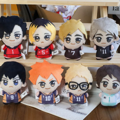 ハイキュー!! バレーボール少年たちのぬいぐるみペンダント、アニメキャラクターフィギュア、バッグ飾り、キーホルダー、漫画風おもちゃ