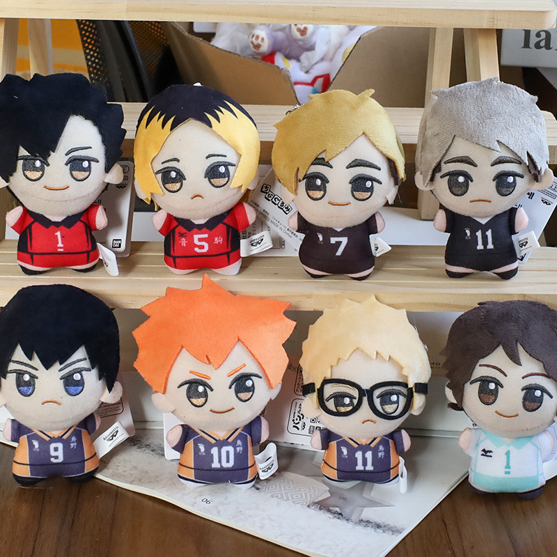 ハイキュー!! バレーボール少年たちのぬいぐるみペンダント、アニメキャラクターフィギュア、バッグ飾り、キーホルダー、漫画風おもちゃ|undefined