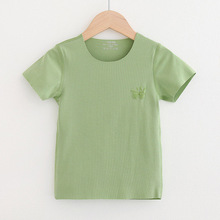 男童短袖T恤衫夏季兒童莫代爾圓領上衣彈力短T小童男寶寶上衣1218