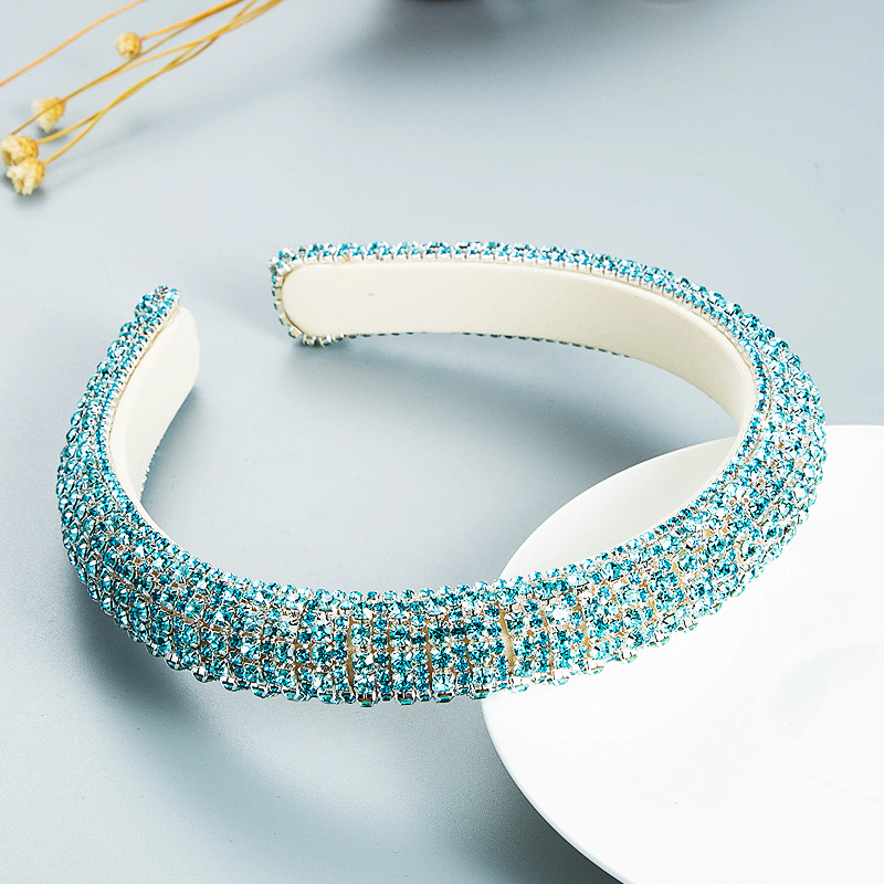 Wholesale Jewelry Baroque Full Diamond Fabric Headband Nihaojewelry display picture 4