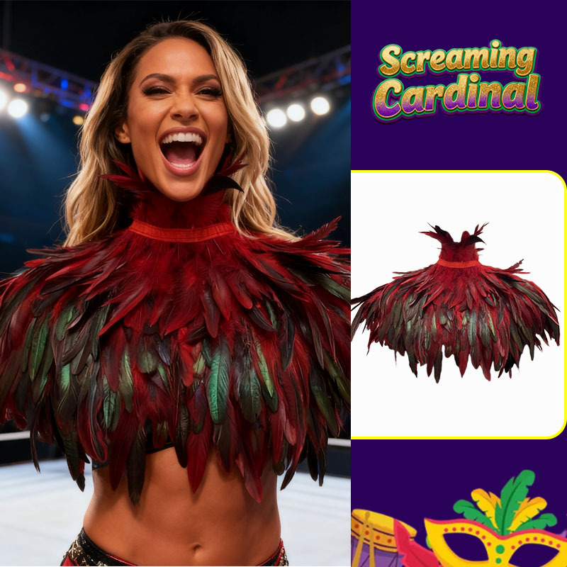 Transfronterizos Amazon Show Ball Plumas Shallo gótico Wrestler Show Gladiator Ball Accesorios