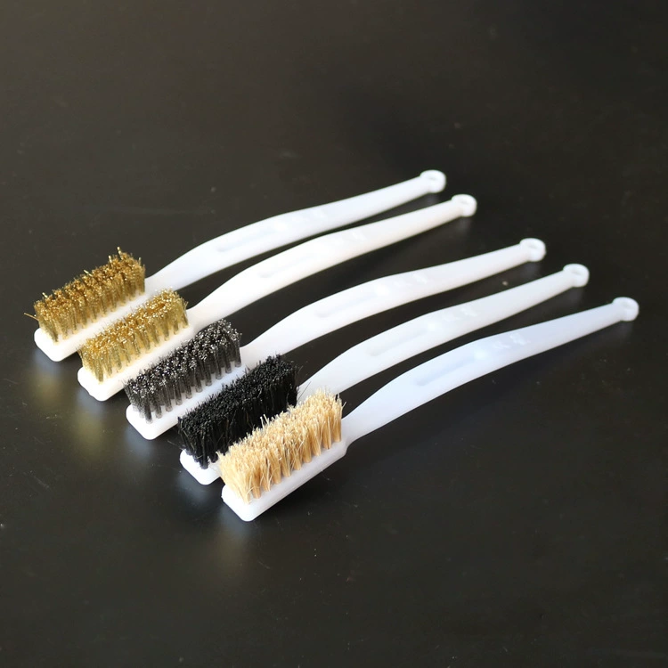 Игровой инструмент щетка 3 ряда медным покрытием из нержавеющей стали медная проволочная щетка Алмазный черный пояс для очистки проволочная щетка