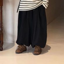 儿童韩版条纹打底2025中小童洋气秋季新款男女童套装高级新品秋冬