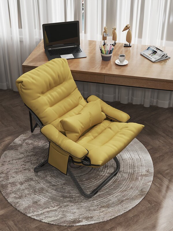 Lazy Sofa Backrest Student Dormitory Recliner Bedroom Household Single Small Sofa Balcony Leisure Chair Simple Alias