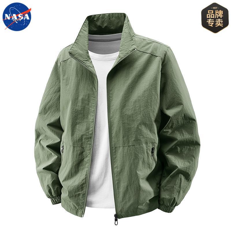 Nasa Brand Outdoor Sports Stand Collar Spring and Autum Thin Jacket Handsome and Versatile Windproof Men's Trendyy Thin Jacket