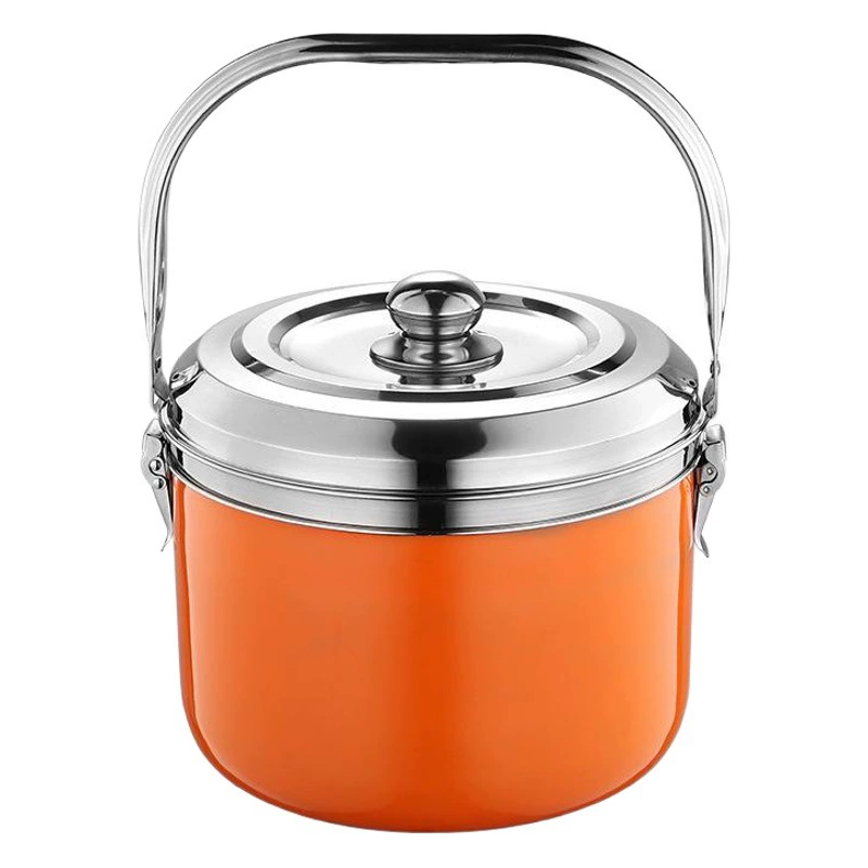 Горшок для повторного приготовления без огня из нержавеющей стали 304, горшок для повторного приготовления пламени, газовый-Электрический горшок двойного назначения, долгосрочное сохранение тепла, непрерывное приготовление, энергосберегающий горшок для здоровья