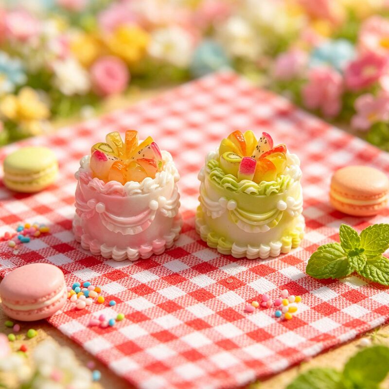 Simulated Fruit Birthday Cake Bakery Miniature Food Toy Desktop Decoration Cream Glue DIY Accessories Materials Simulated Fruit Birthday Cake Bakery Miniature Food Toy Desktop Decoration Cream Glue DIY Accessories Materials