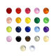 Manufacturer Wholesale Chinese Cheongsam Buttons Resin Jade Buttons Colorful Dark Eye Side Hole Pearlescent Shirt Chiffon Round Beads