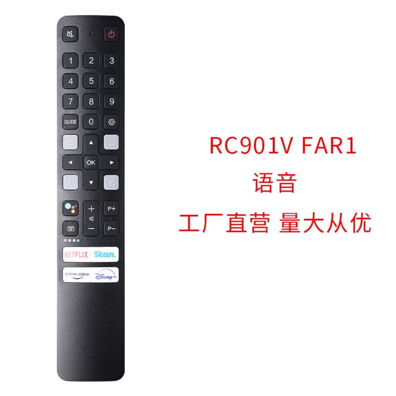 TCNOUMT Telecomando Vocale RC901V FMR1 Per TV TCL IFFALCON, Con Tasti Netflix E YouTube - 6