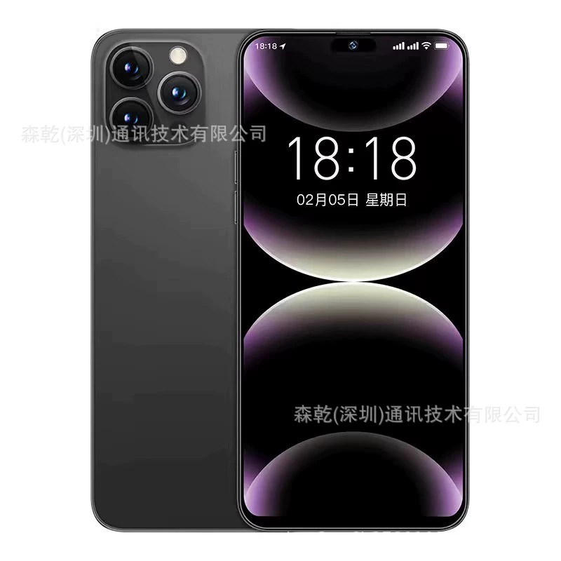 Мобильный телефон i16 Pro Max 16+1T, большой HD-экран, интеллектуальный, под импорт/экспорт (зарубежная торговля)
