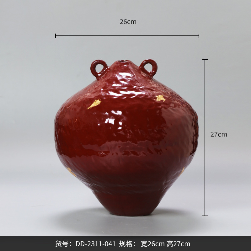 Best west陶磁器デザイナーの正規品陶磁器花瓶置物リビングルーム家庭用ソフト装飾品民宿花器|undefined