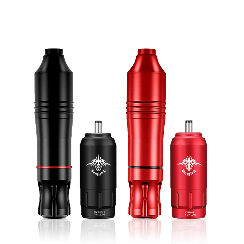 Máquina de tatuaje Tuffking, juego de bolígrafos de tatuaje inalámbricos, fuente de alimentación para tatuaje, aguja integrada, herramienta de tatuaje multifuncional
