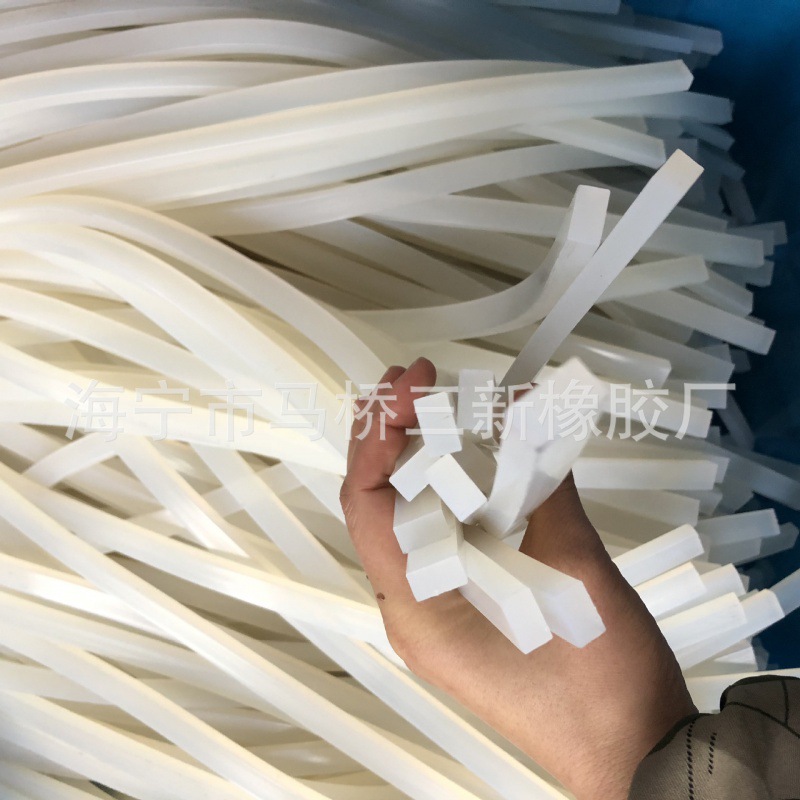 24*8mm硅胶方条 实心 彩色硅胶条 高温矩形胶条 方形硅胶密封条