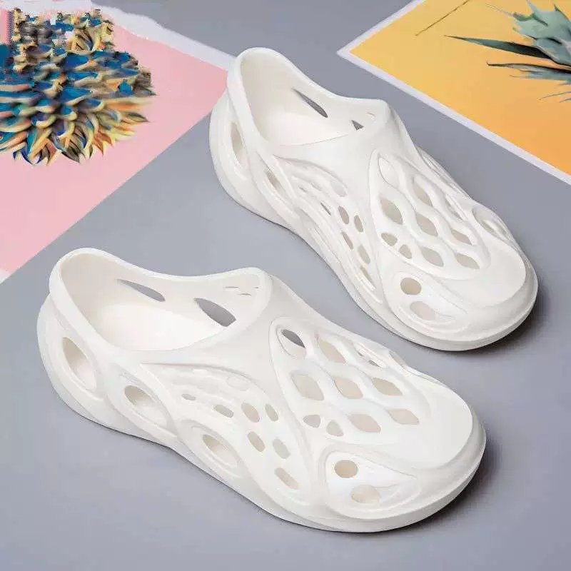 Летние новые пляжные сандалии и шлепанцы для мужчин, нескользящие, в стиле Канье Уэст, парные, кокосовые, модные.