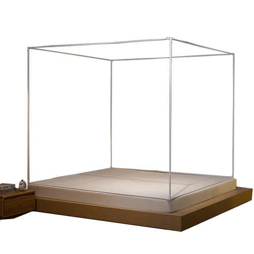 W1YP anti-fall mosquito net zipper tent bracket accessories single purchase thickened white paint pole three-way square top tube